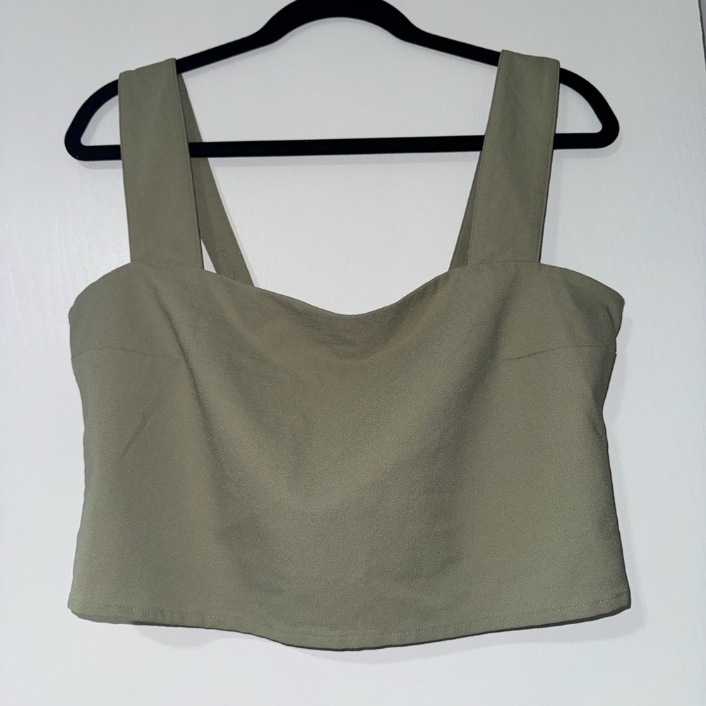 Abercrombie & Fitch Sage Green Women's Tank Top
